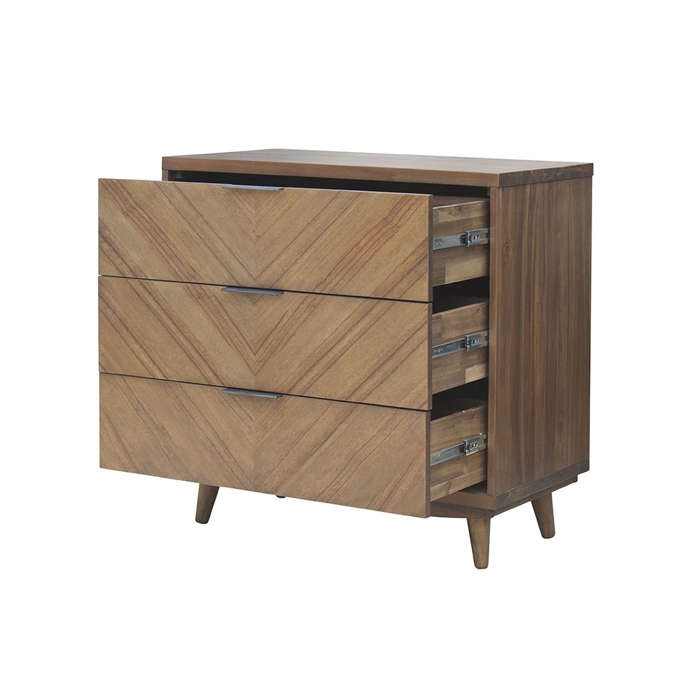 Piero Chevron Chest 3 Drawers