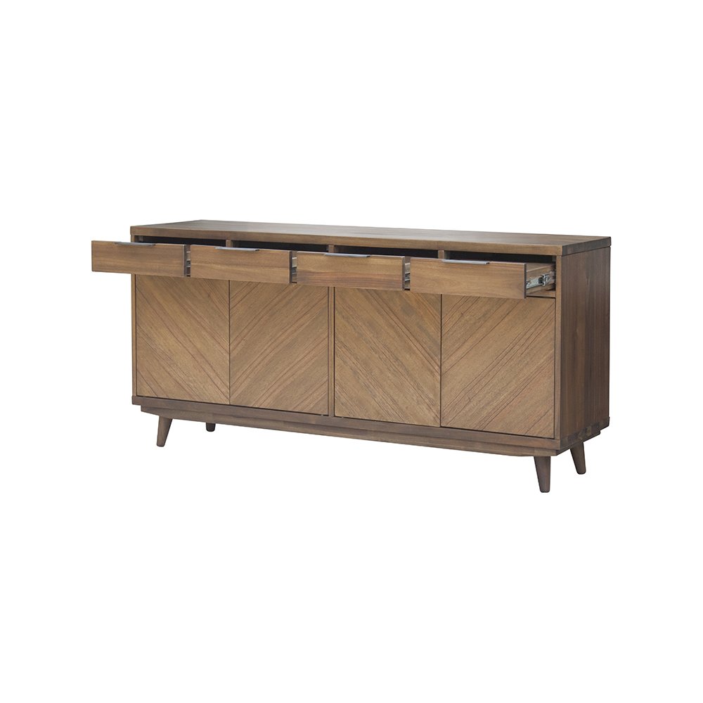 Piero Chevron Buffet 4 Drawers + 4 Doors