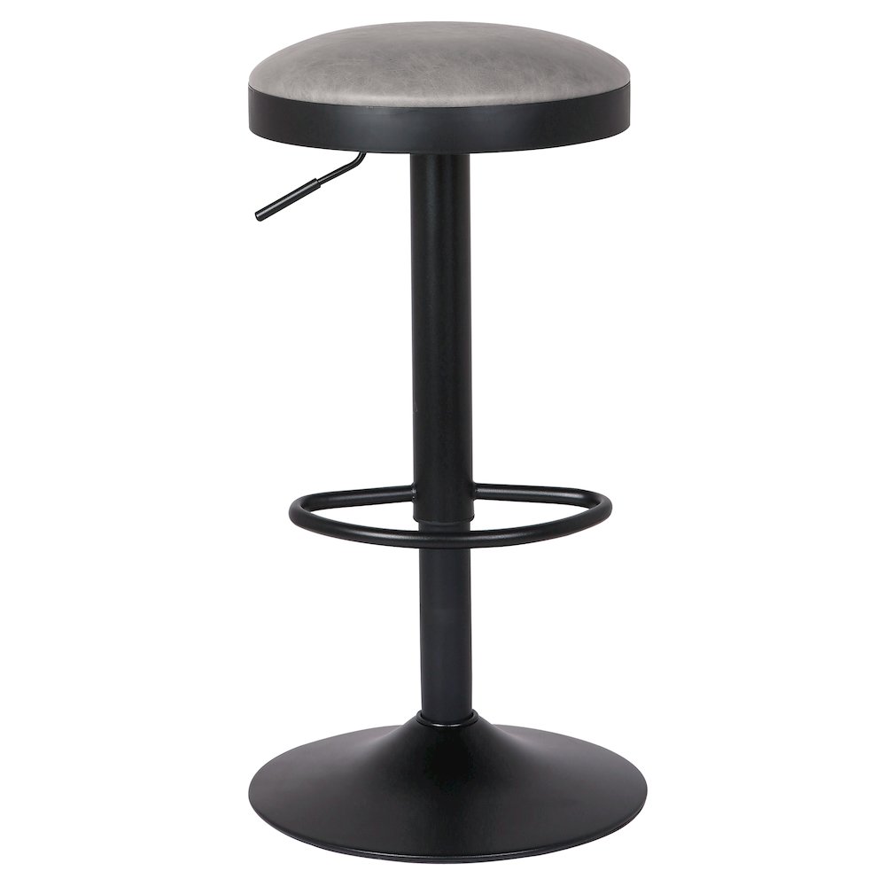 Juno Faux Leather Gaslift Backless Swivel Bar Stool
