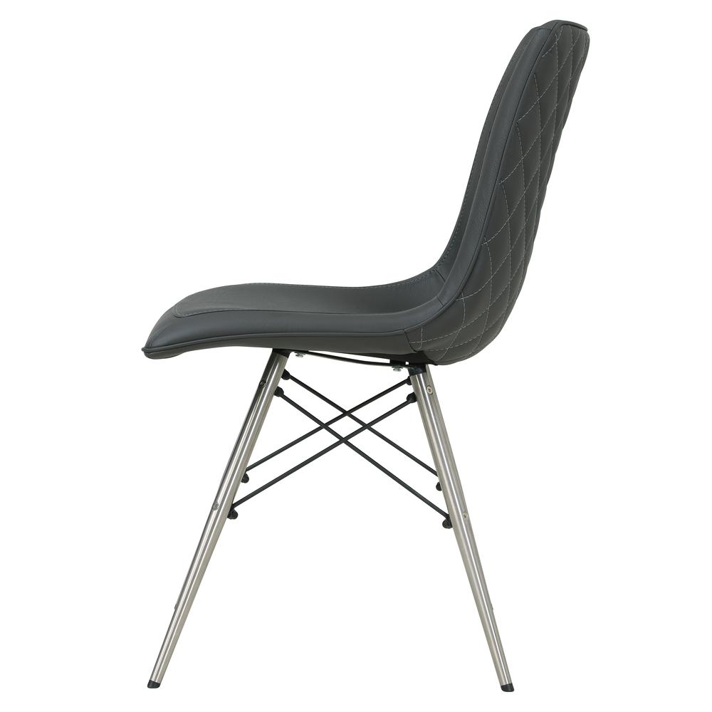 Blaine PU Chair Stainless Steel Legs
