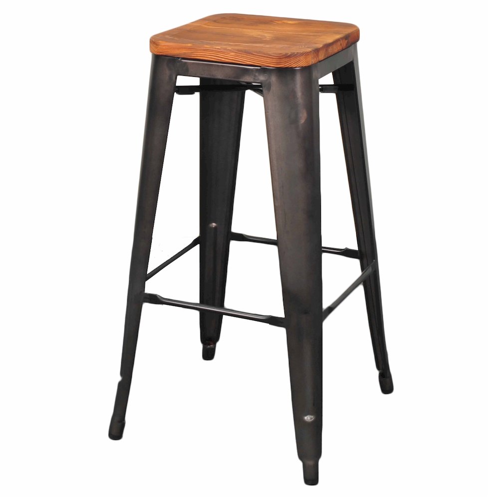 Metropolis Backless Bar Stool