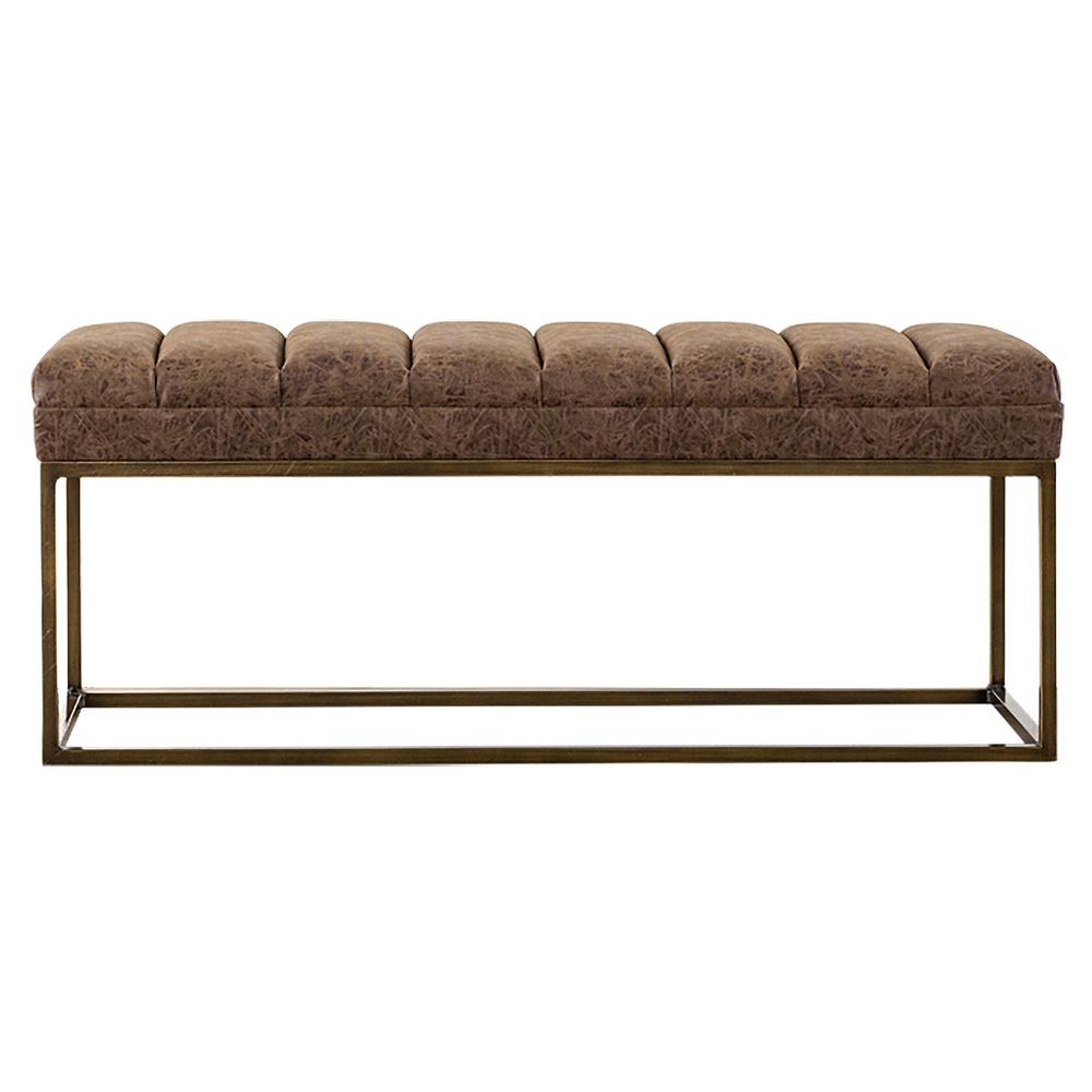 Darius PU Leather Bench