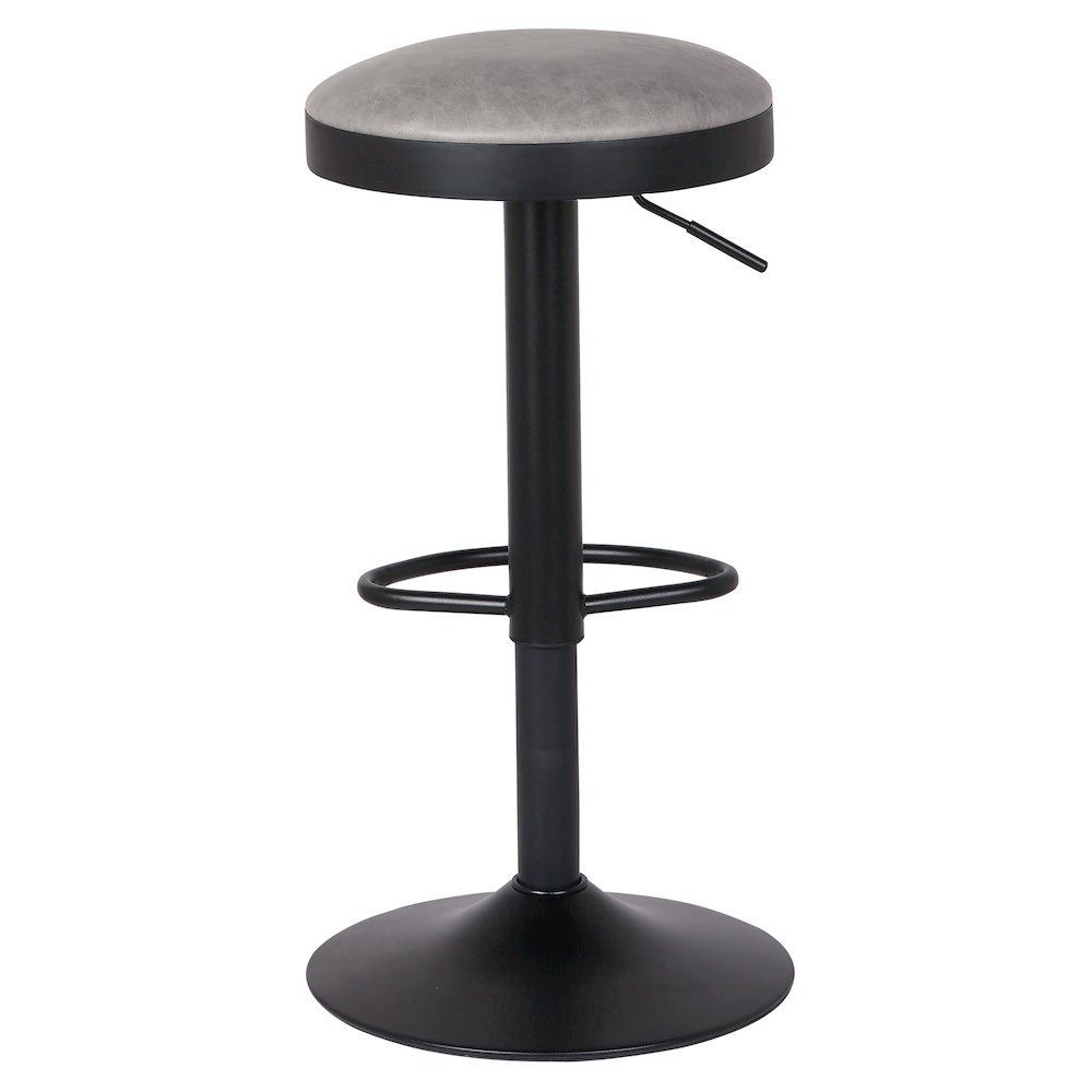 Juno Faux Leather Gaslift Backless Swivel Bar Stool