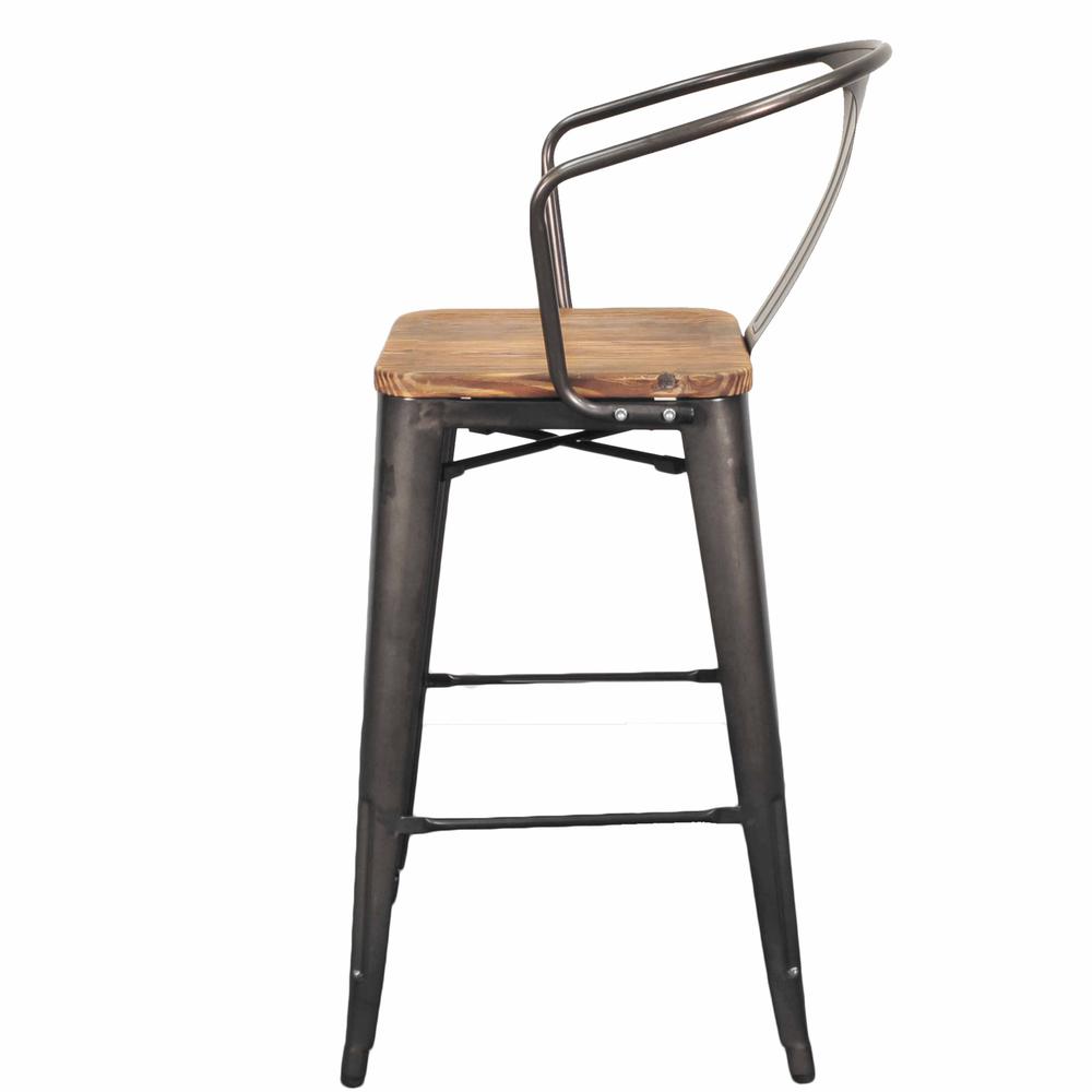 Metropolis Metal Bar Stool
