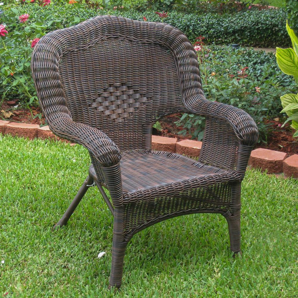 Camelback Resin Wicker Patio Chair