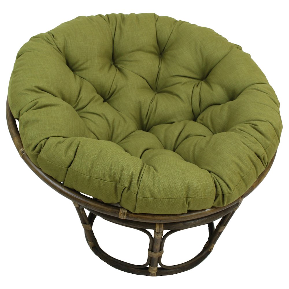 Bali 42-inch Outdoor Spun Poly Fabric Rattan Papasan Chair