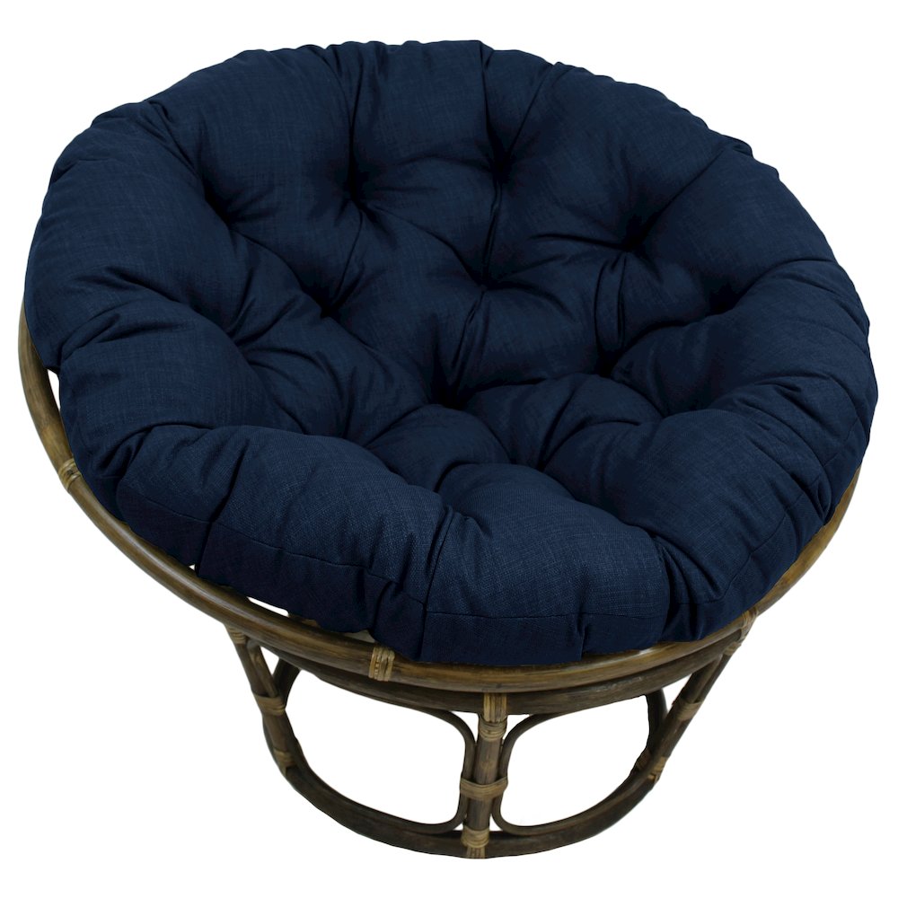 Bali 42-inch Outdoor Spun Poly Fabric Rattan Papasan Chair