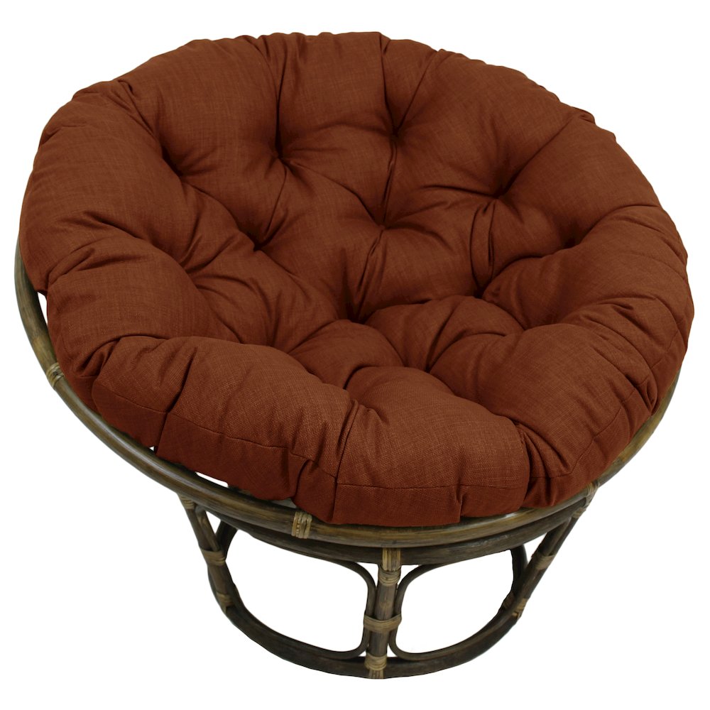 Bali 42-inch Outdoor Spun Poly Fabric Rattan Papasan Chair