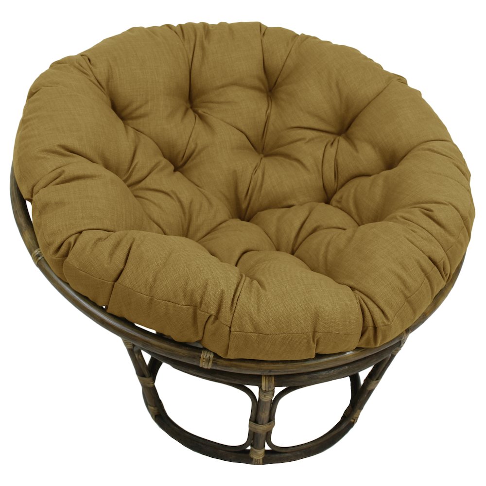 Bali 42-inch Outdoor Spun Poly Fabric Rattan Papasan Chair