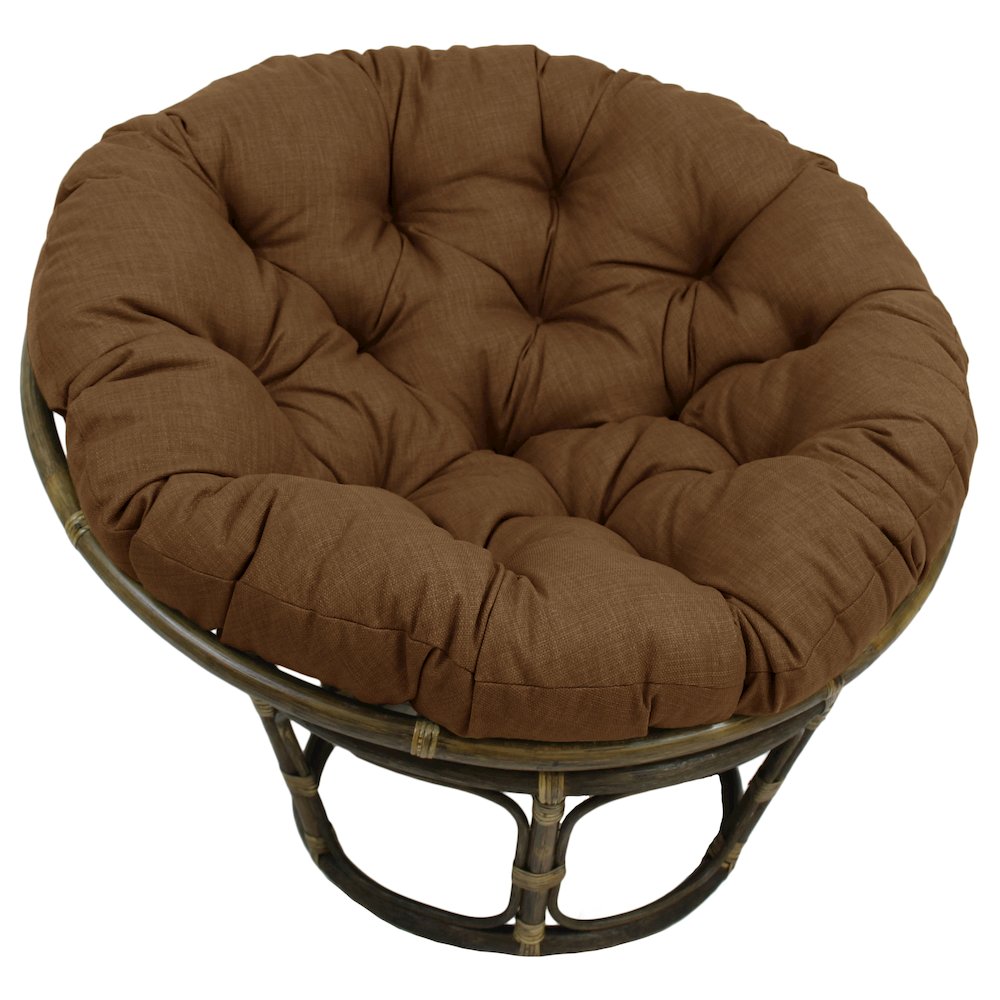 Bali 42-inch Outdoor Spun Poly Fabric Rattan Papasan Chair