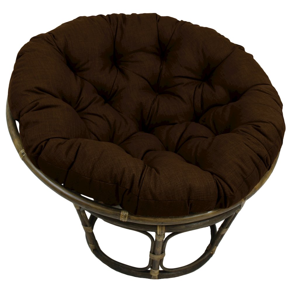 Bali 42-inch Outdoor Spun Poly Fabric Rattan Papasan Chair