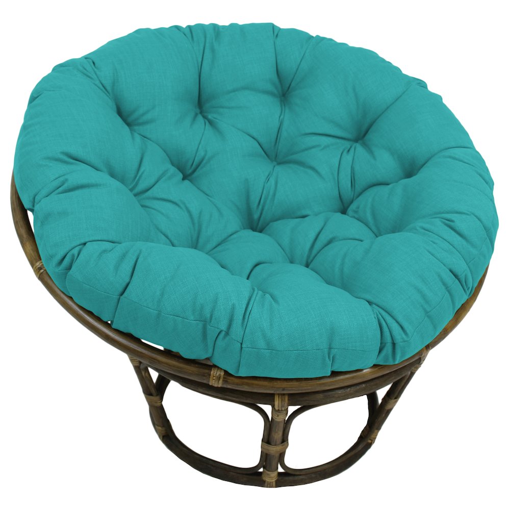 Bali 42-inch Outdoor Spun Poly Fabric Rattan Papasan Chair