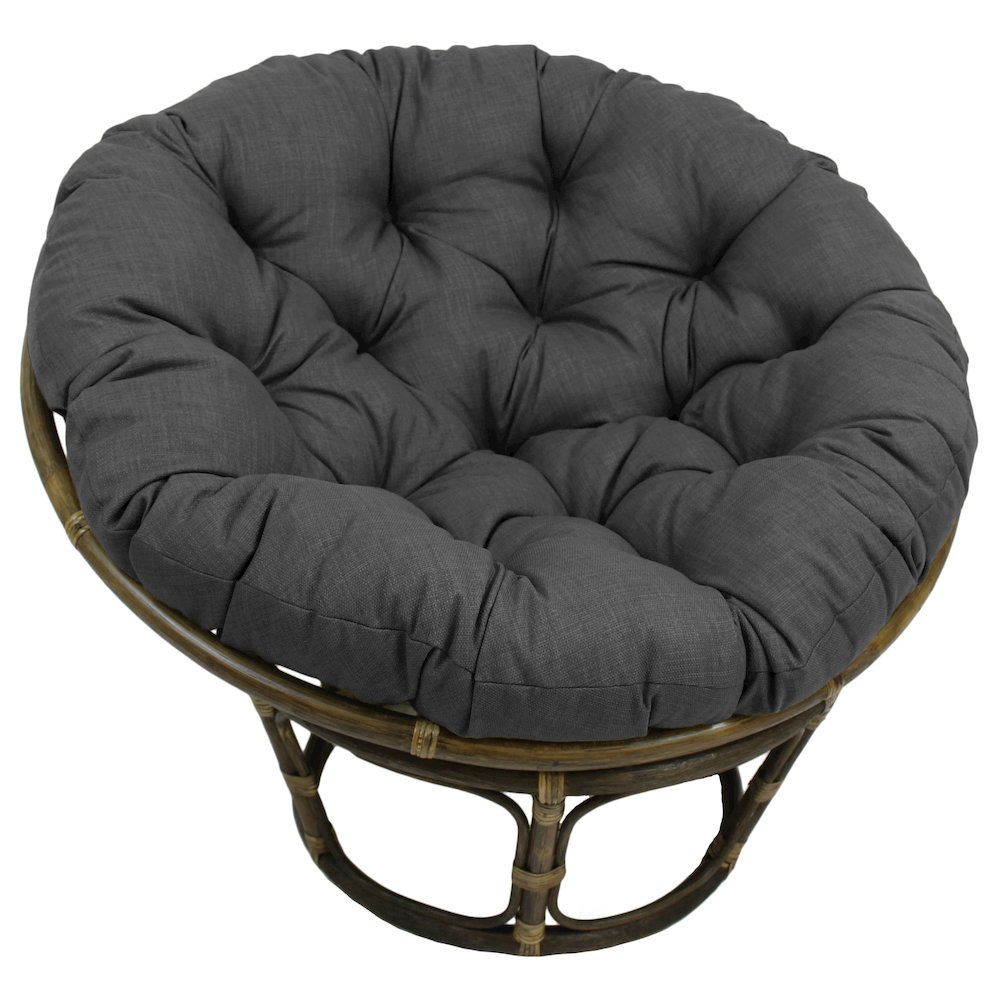 Bali 42-inch Outdoor Spun Poly Fabric Rattan Papasan Chair