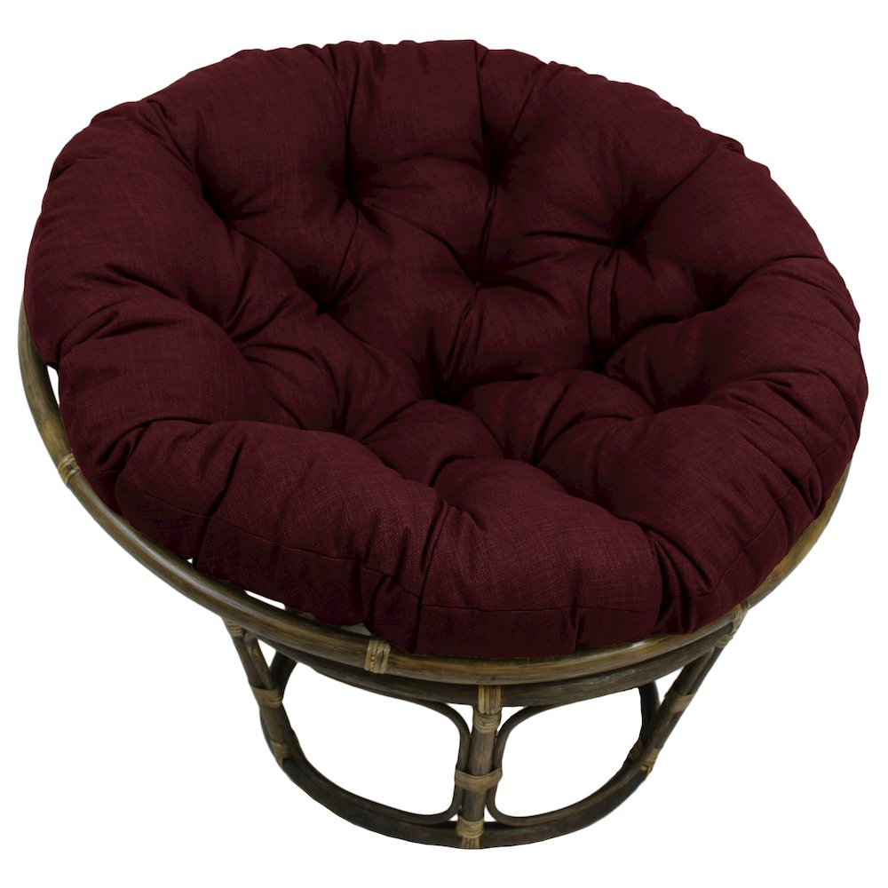 Bali 42-inch Outdoor Spun Poly Fabric Rattan Papasan Chair