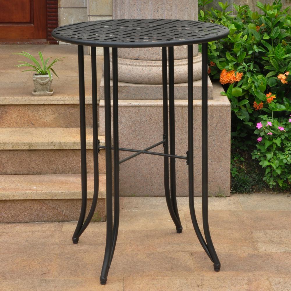 Mandalay Iron Bar Height Round Table