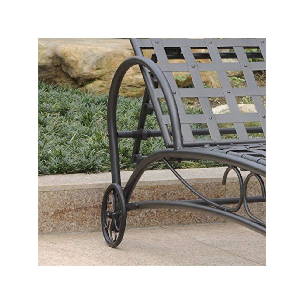 Santa Fe Nailhead Single Multi Position Chaise Lounge