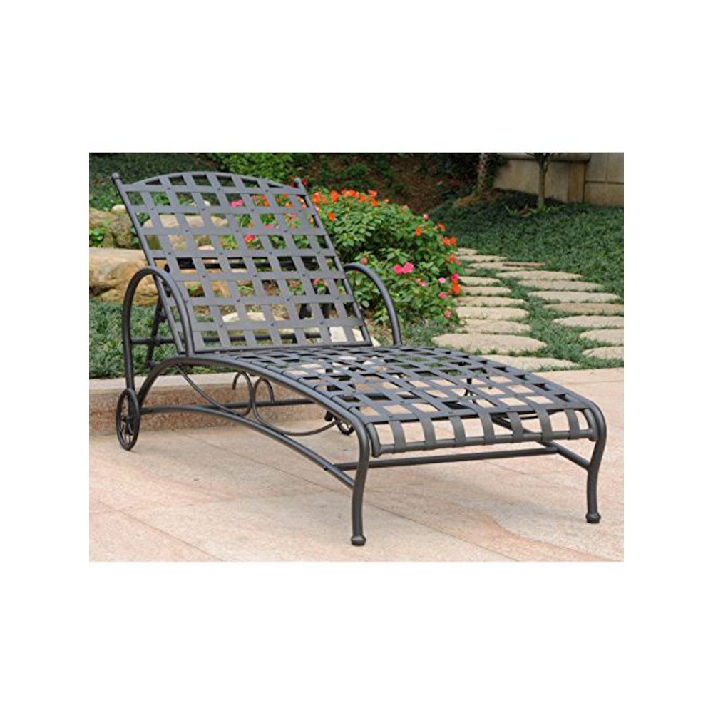 Santa Fe Nailhead Single Multi Position Chaise Lounge