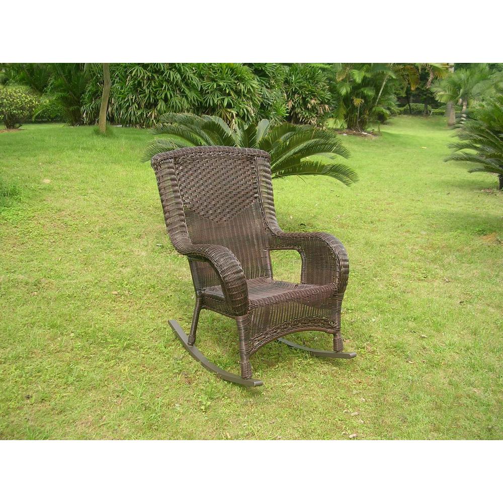 San Tropez Resin Wicker Aluminum Rocker