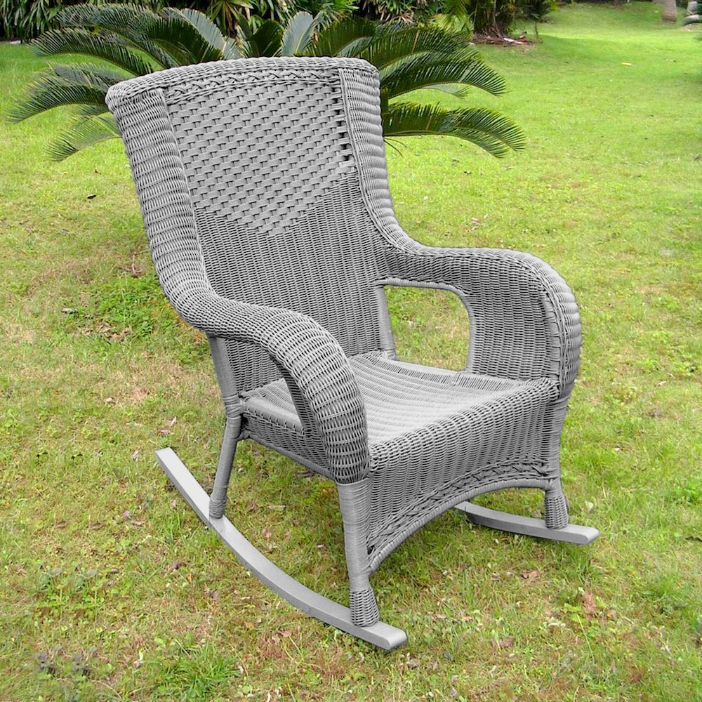 San Tropez Resin Wicker/ Aluminum Rocking Chair