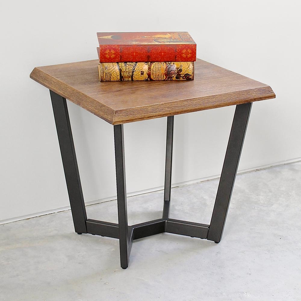 Hamburg Contemporary Contemporary MDF/Metal End Table