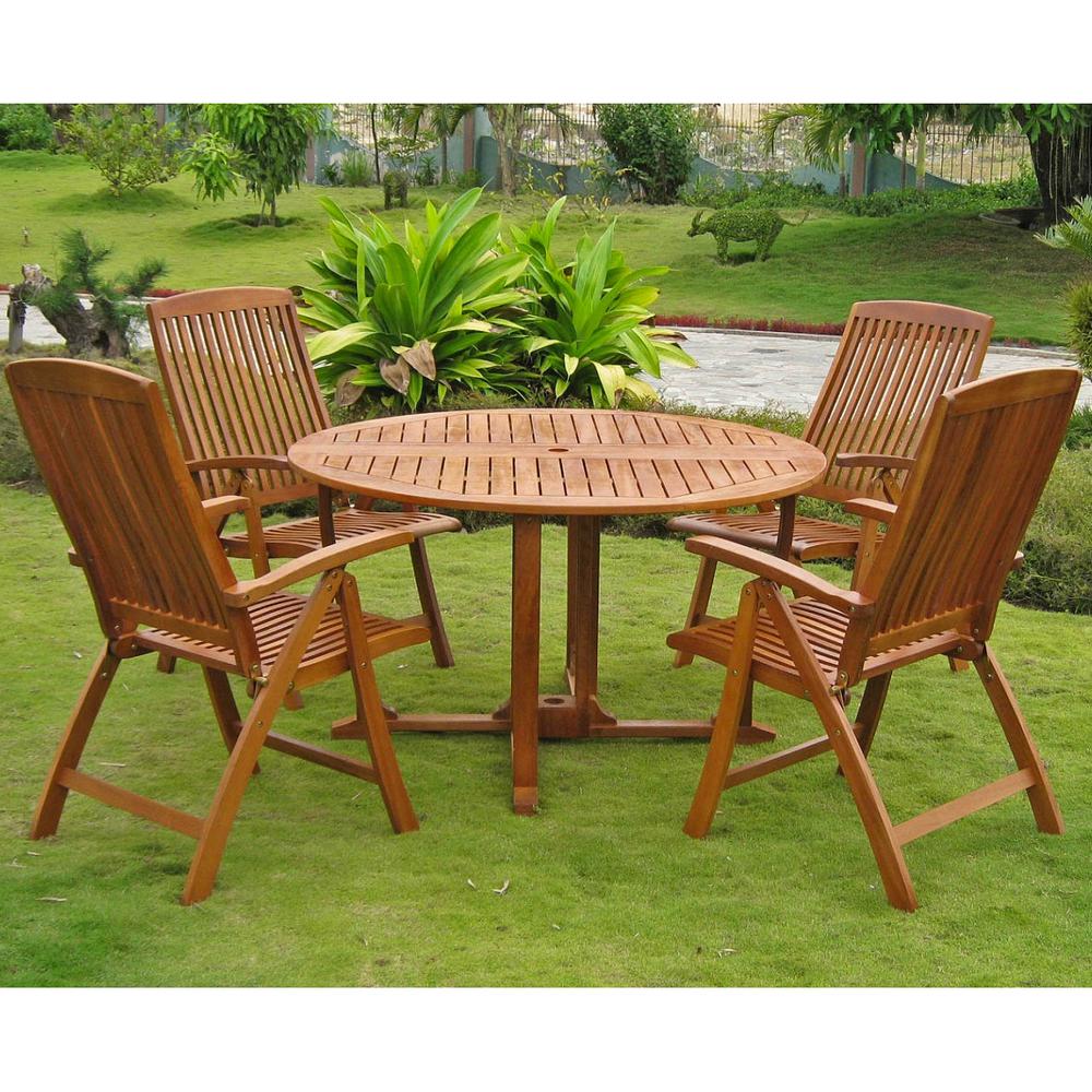 Turuel Royal Tahiti Round Dining Set