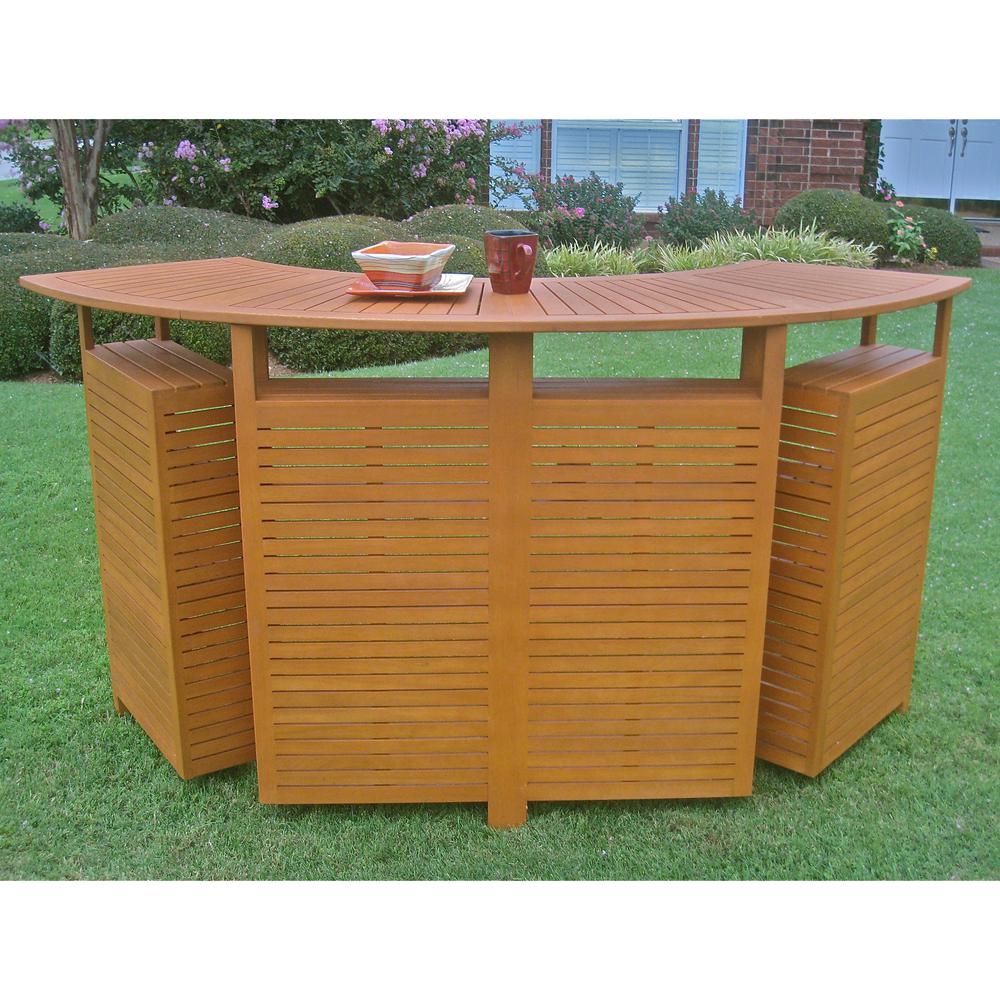 Royal Tahiti Outdoor Wood Fold Out Bar