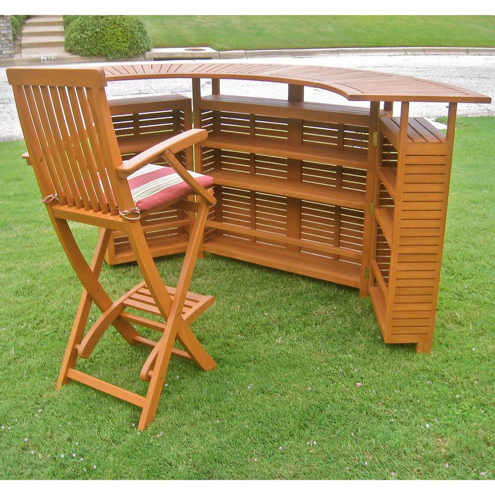 Royal Tahiti Outdoor Wood Fold Out Bar
