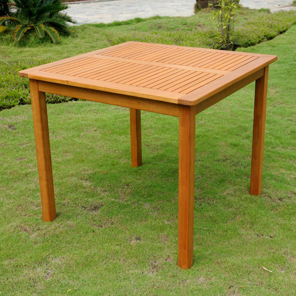 Royal Tahiti Outdoor Wood 32″ Square Table