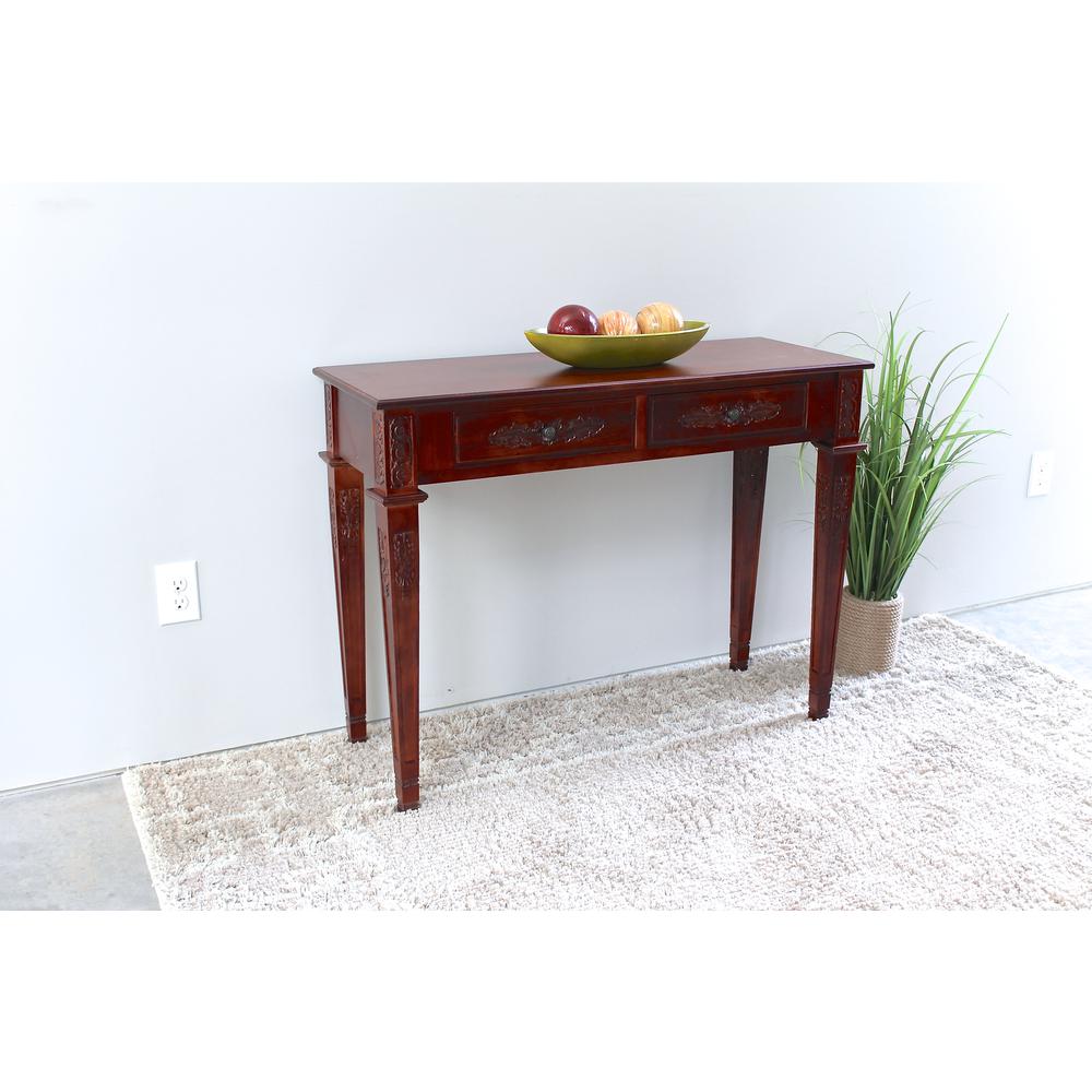 Windsor Two Drawer Rectangular Console Table