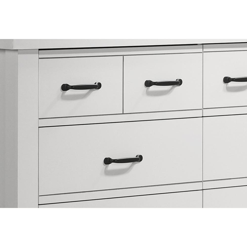 Cassini White 6-Drawer Dresser