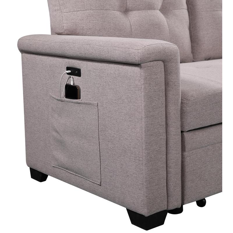 USB Charging Ports and Pocket