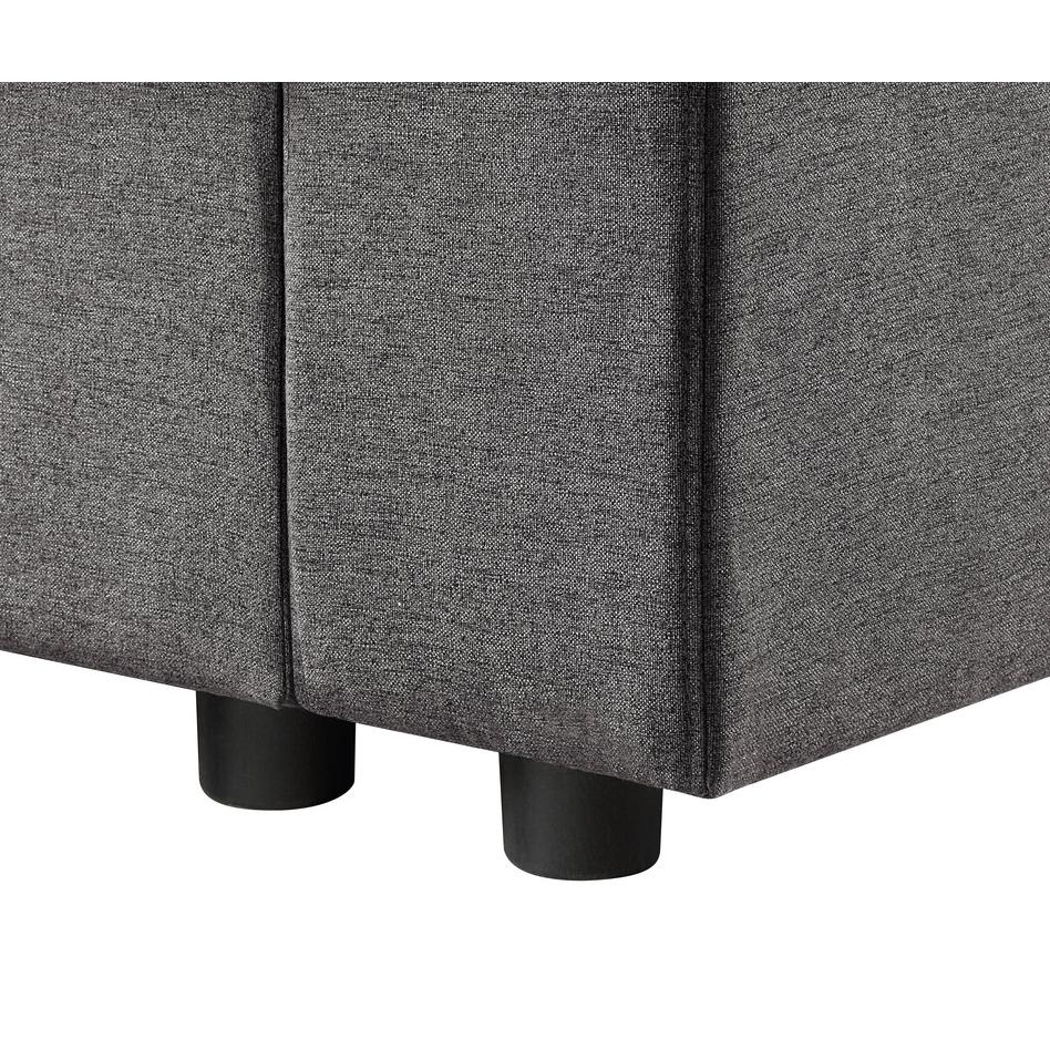 Waylon Gray Linen 4-Seater Sofa with Pockets