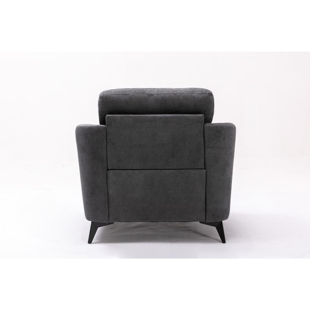 Callie Gray Velvet Fabric Chair