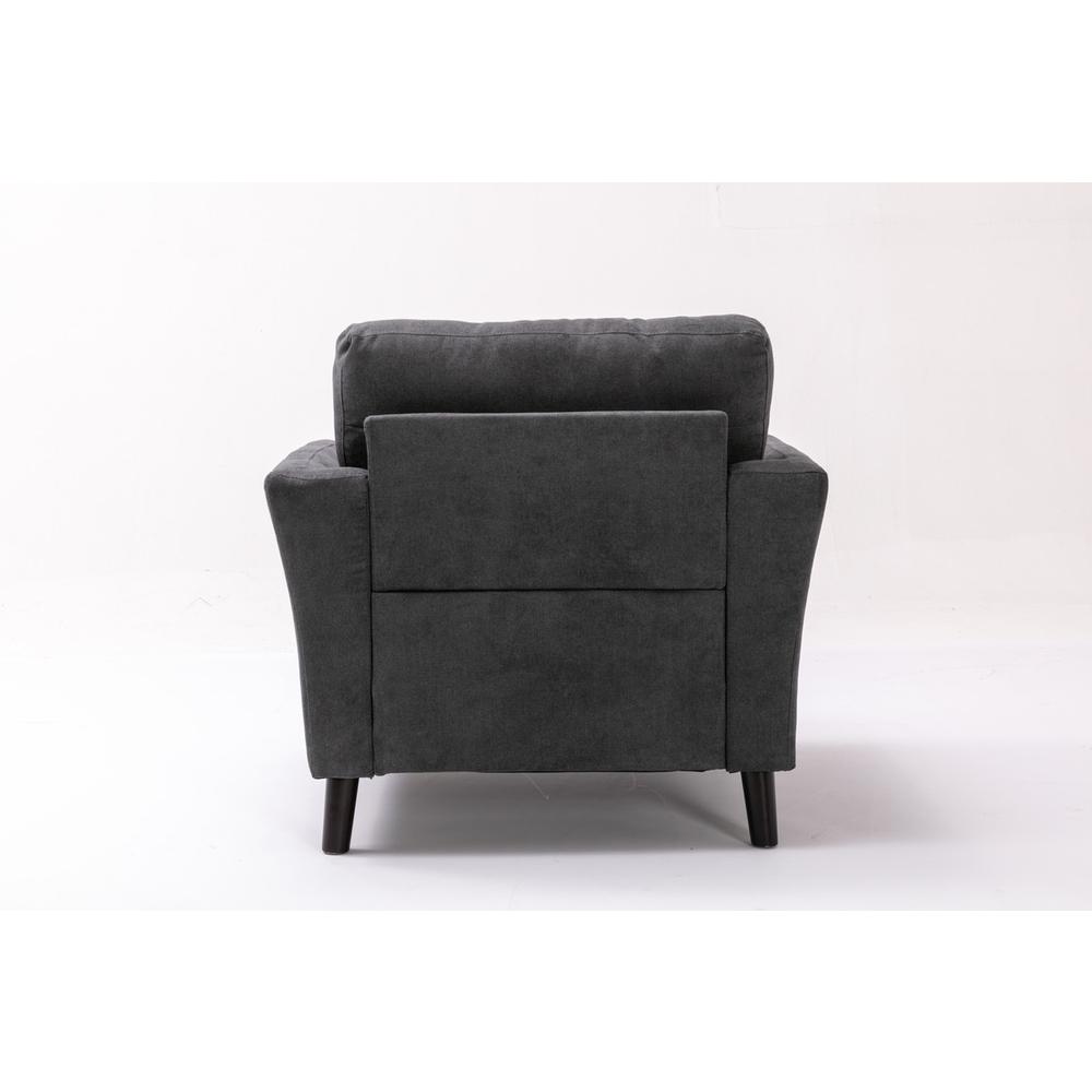 Damian Gray Velvet Fabric Chair