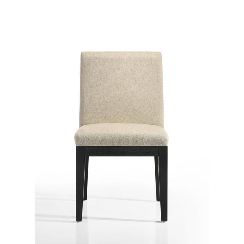 Jasper Set of 2 Beige Contemporary Fabric Dining Chair