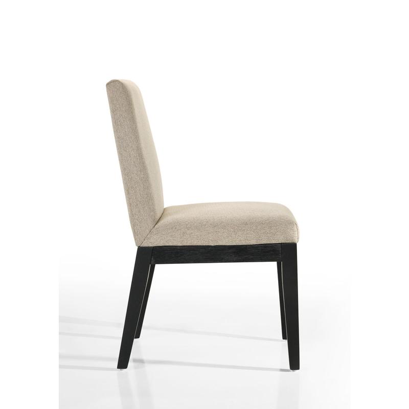 Jasper Set of 2 Beige Contemporary Fabric Dining Chair