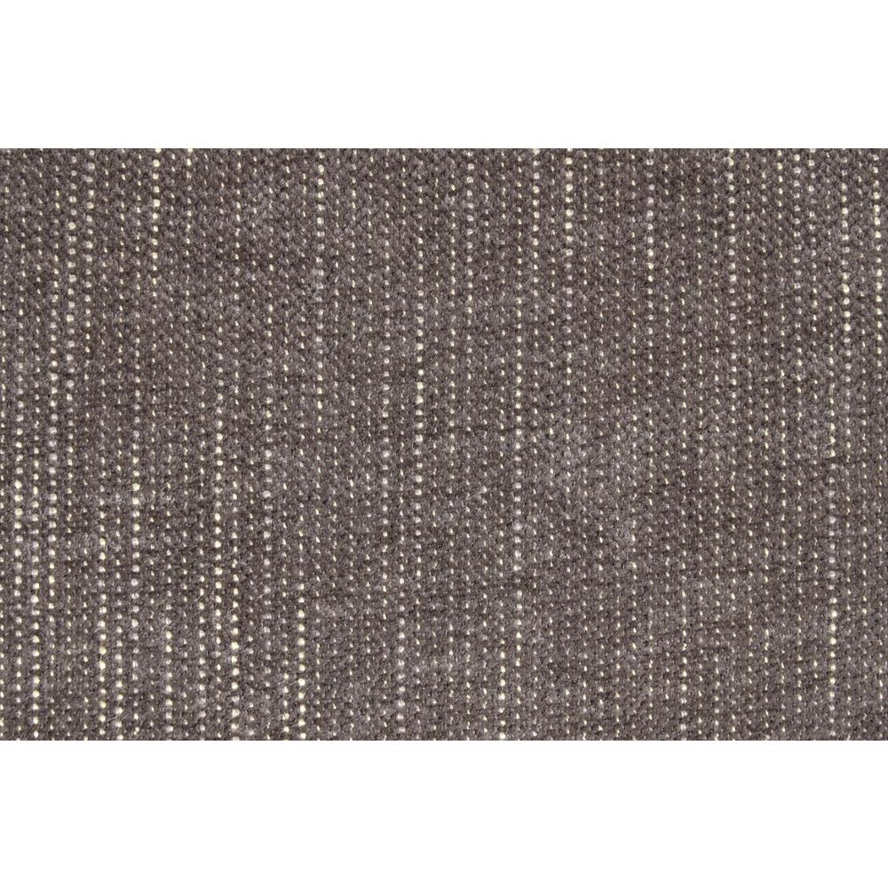 Valentina Gray Chenille Sofa with Metal Legs and Throw Pillows