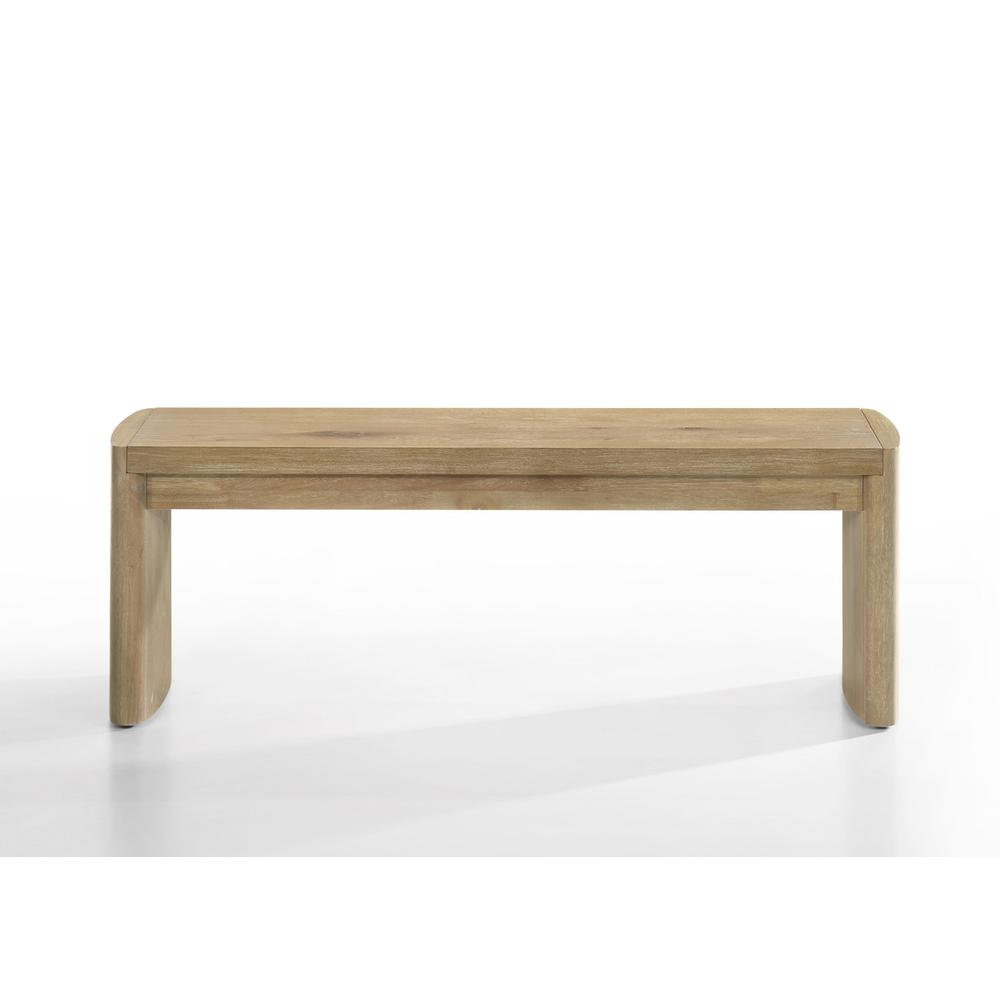 Magnus Wooden Oak Finish 50.5″ Wide Dining Bench