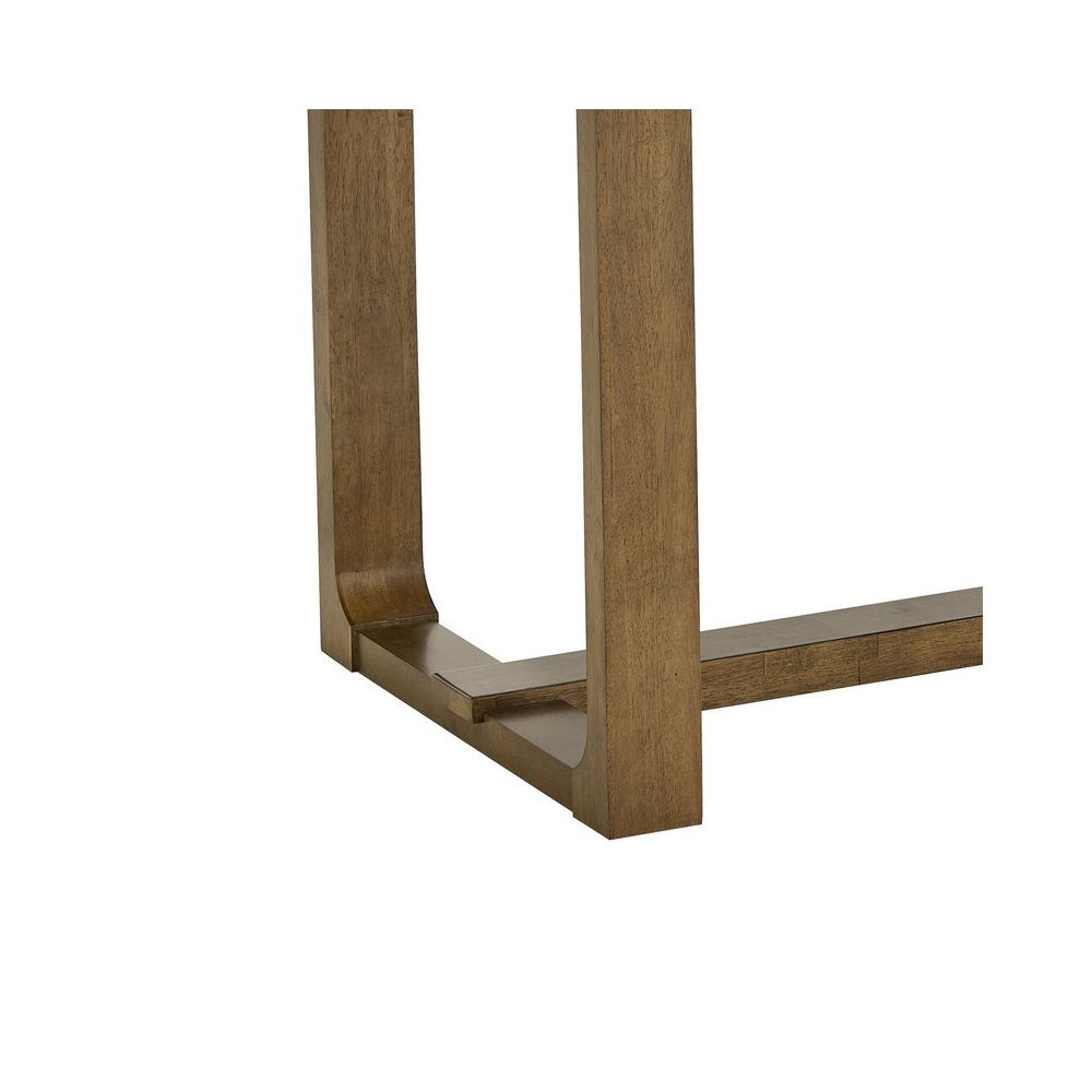 Darla 72″ Rectangular Walnut Oak Sled Dining Table