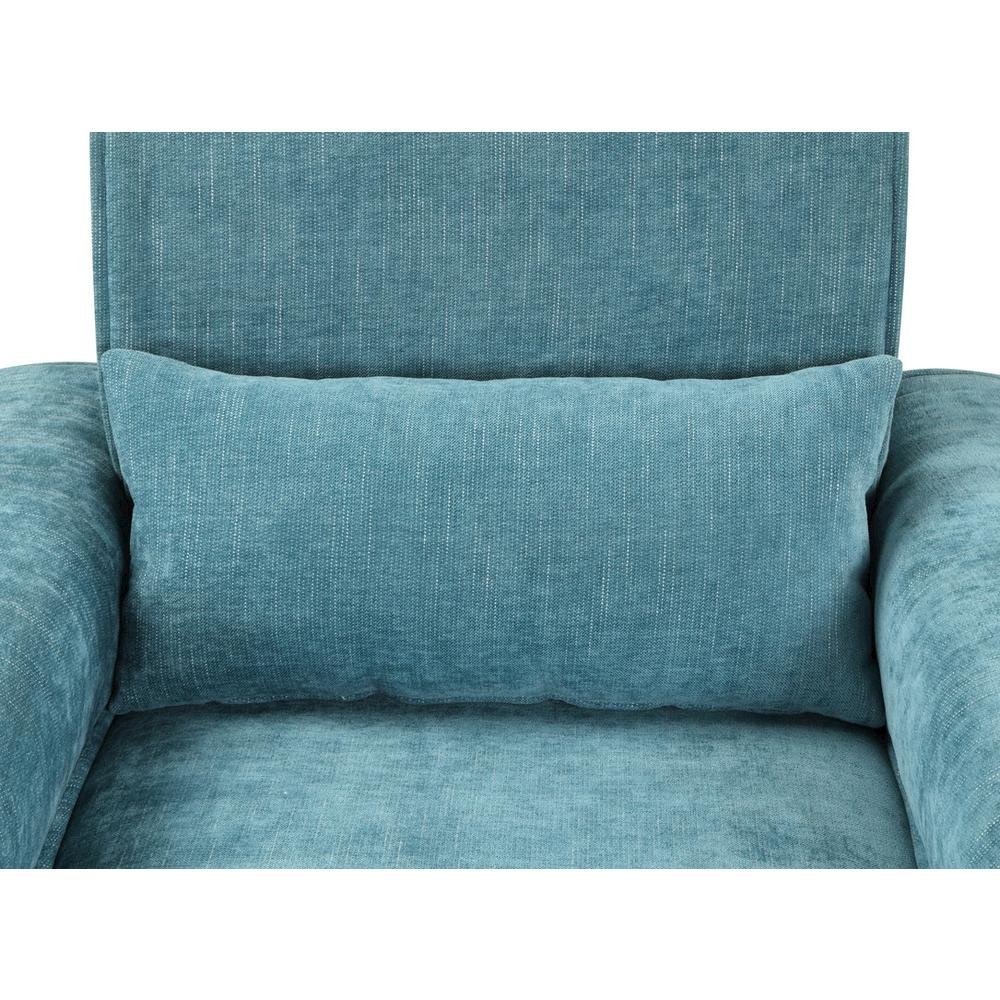 Valentina Blue Chenille Sofa Loveseat Living Room Set