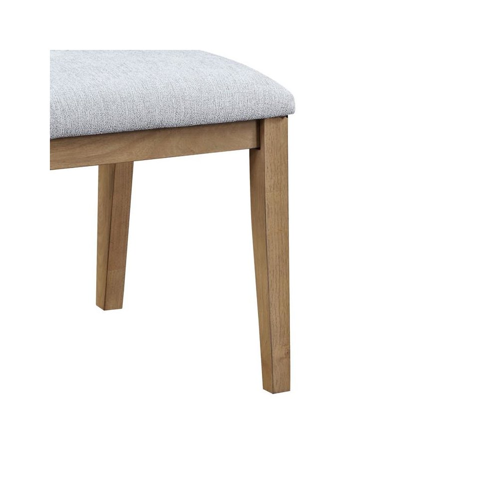 Delphine Set of 2 Gray Linen Fabric Dining Chair