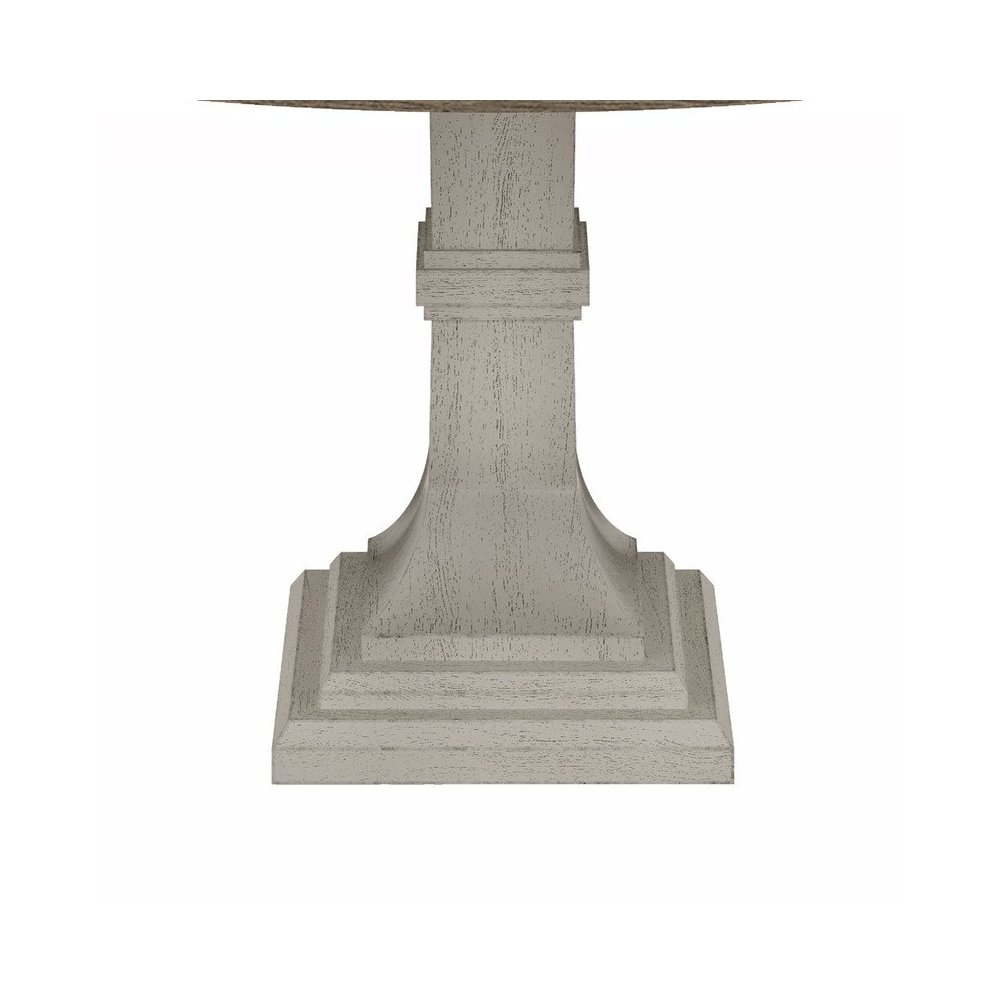 Tannen 59″W Round White and Gray Dining Table