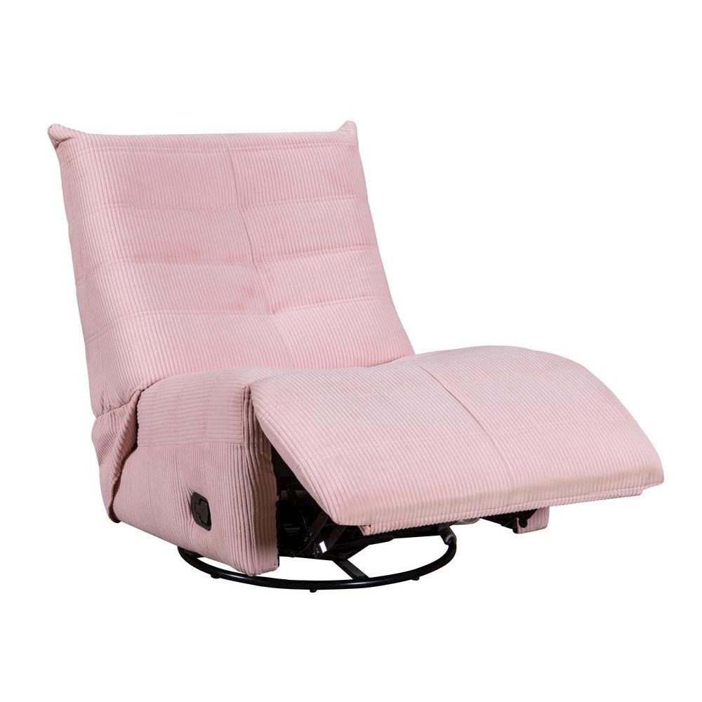 Georgena Pink Corduroy Swivel Glider Recliner