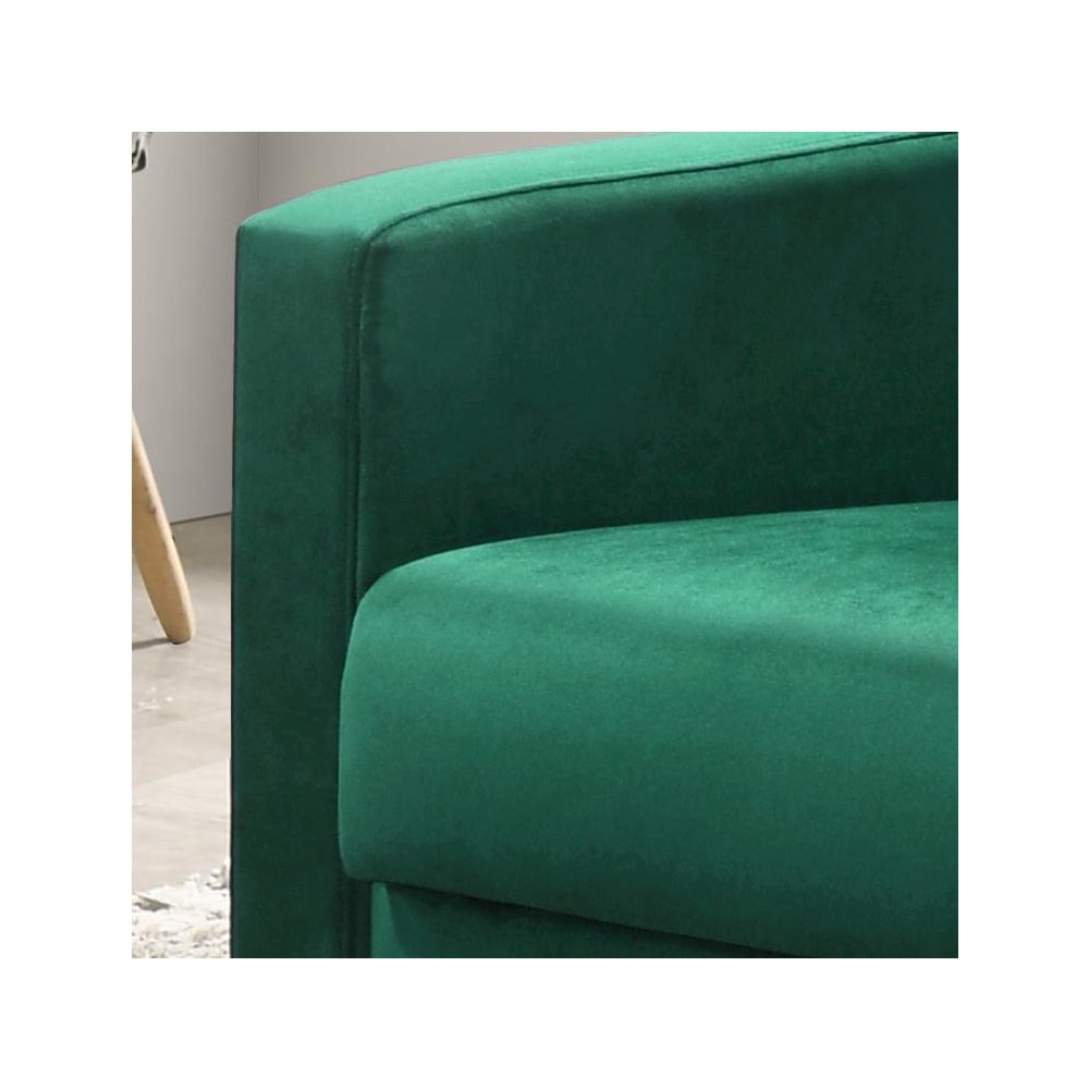 Hale Green Velvet Accent Armchair with Tufting