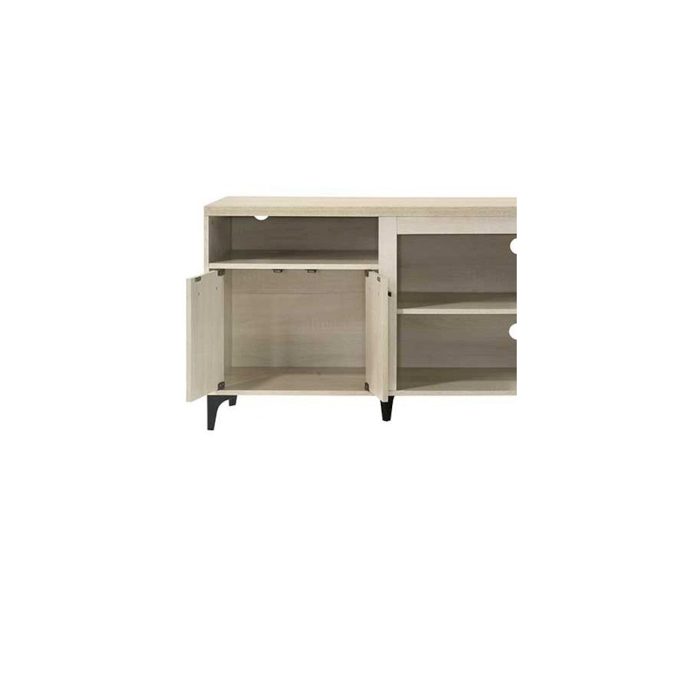 Evander 70″W Oak Finish 4-Door TV Stand