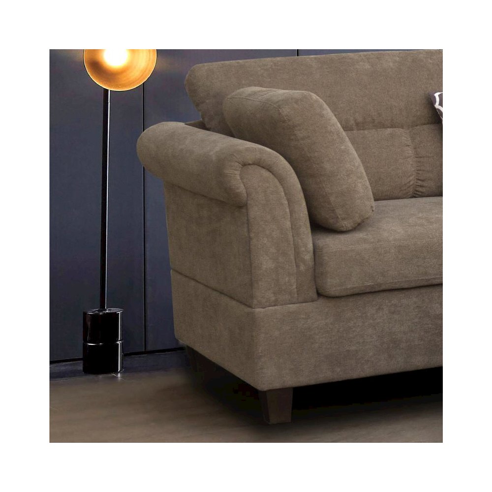 Fabric Sectional Sofa with Right Facing Chaise