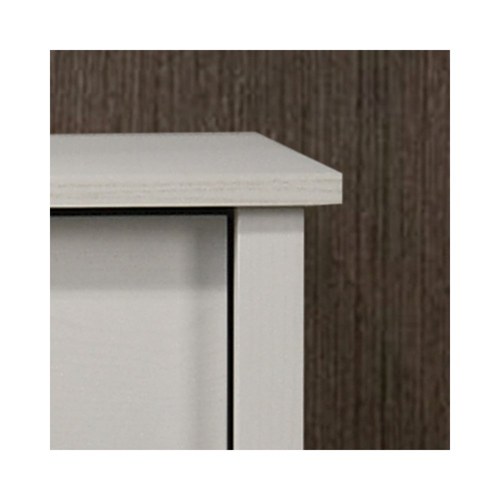 Celeste 57″W White 6-Drawer Dresser with Silver Handles