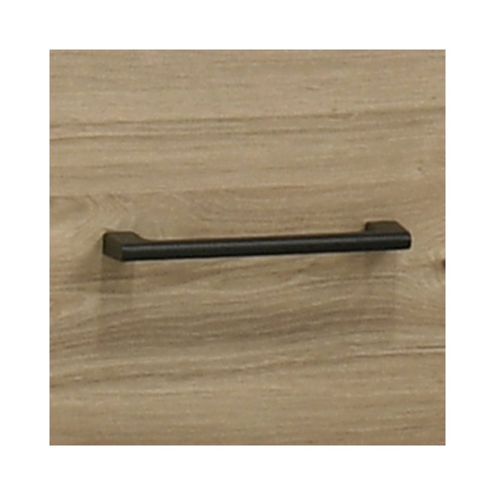 Celeste 57″W Light Oak Finish 6-Drawer Dresser with Black Handles