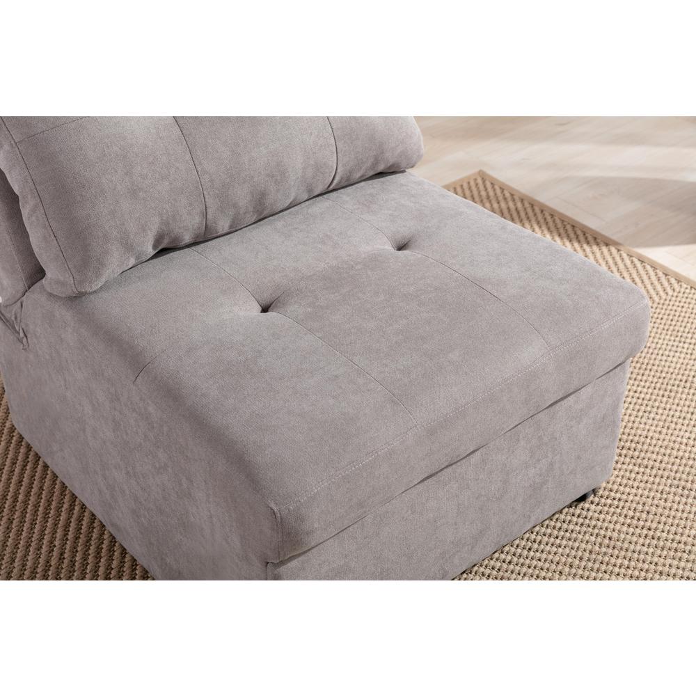 Kai Gray Woven Convertible Chair