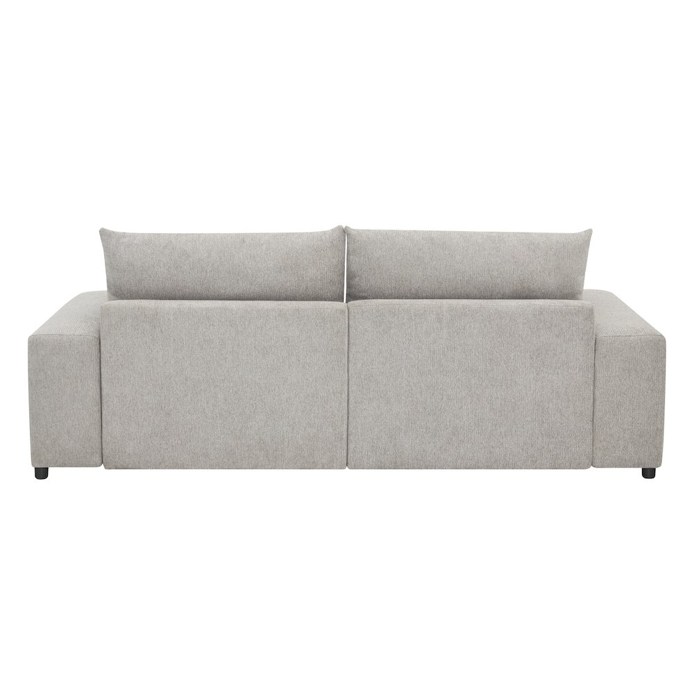 Jaylee Light Gray Fabric 88″ Wide Oversized Sleeper Sofa
